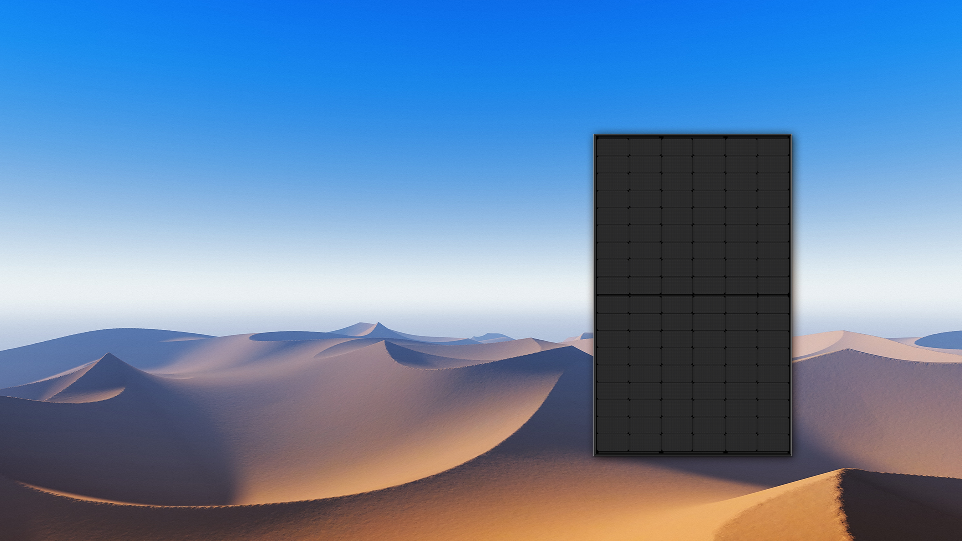 Paneles solares con módulo fotovoltaico completamente negro